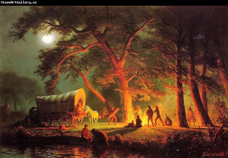 Albert Bierstadt Oregon Trail (Campfire)